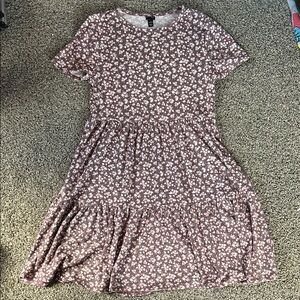 Floral Short Sleeve Dress